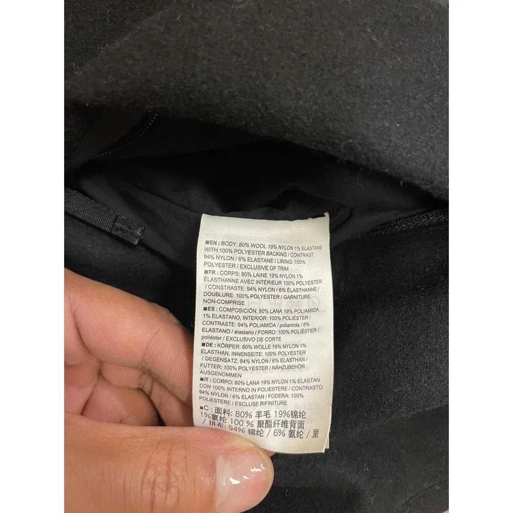 Arc'teryx Jacket Mens‎ Large Black Wool Softshell Full Zip Hiking Outdoor Trail